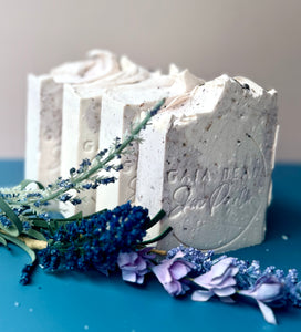 White Suede and Lavender Soleil