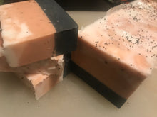 Load image into Gallery viewer, Pink Rose Clay &amp; Activated Charcoal Spa Bar
